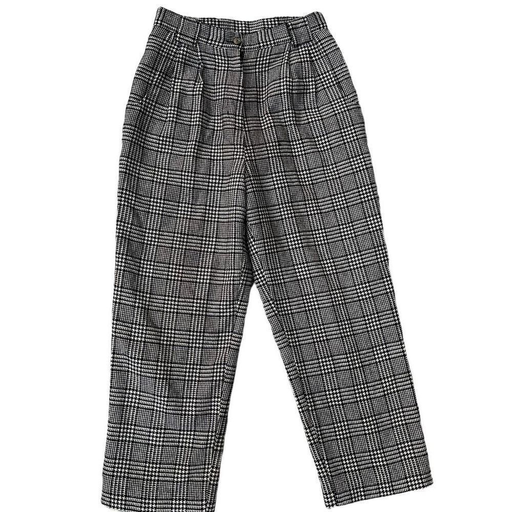 Savannah vintage wool plaid ankle pants size 6P